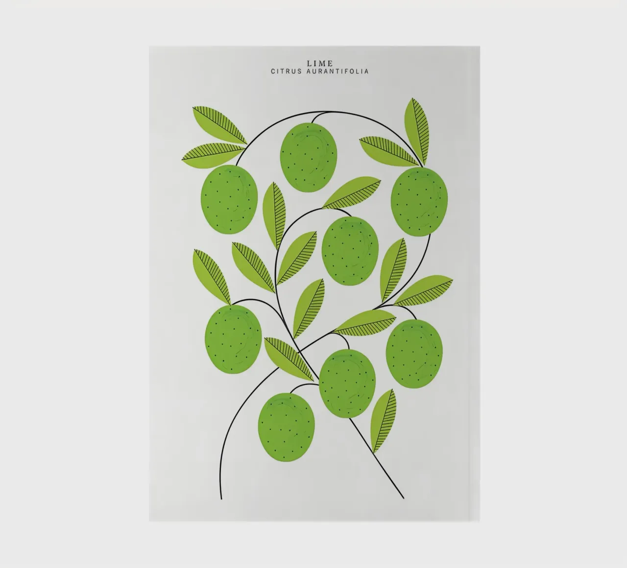 Limes Print notebook by khoaimi