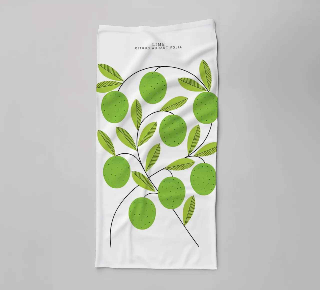 Limes Print towel by khoaimi