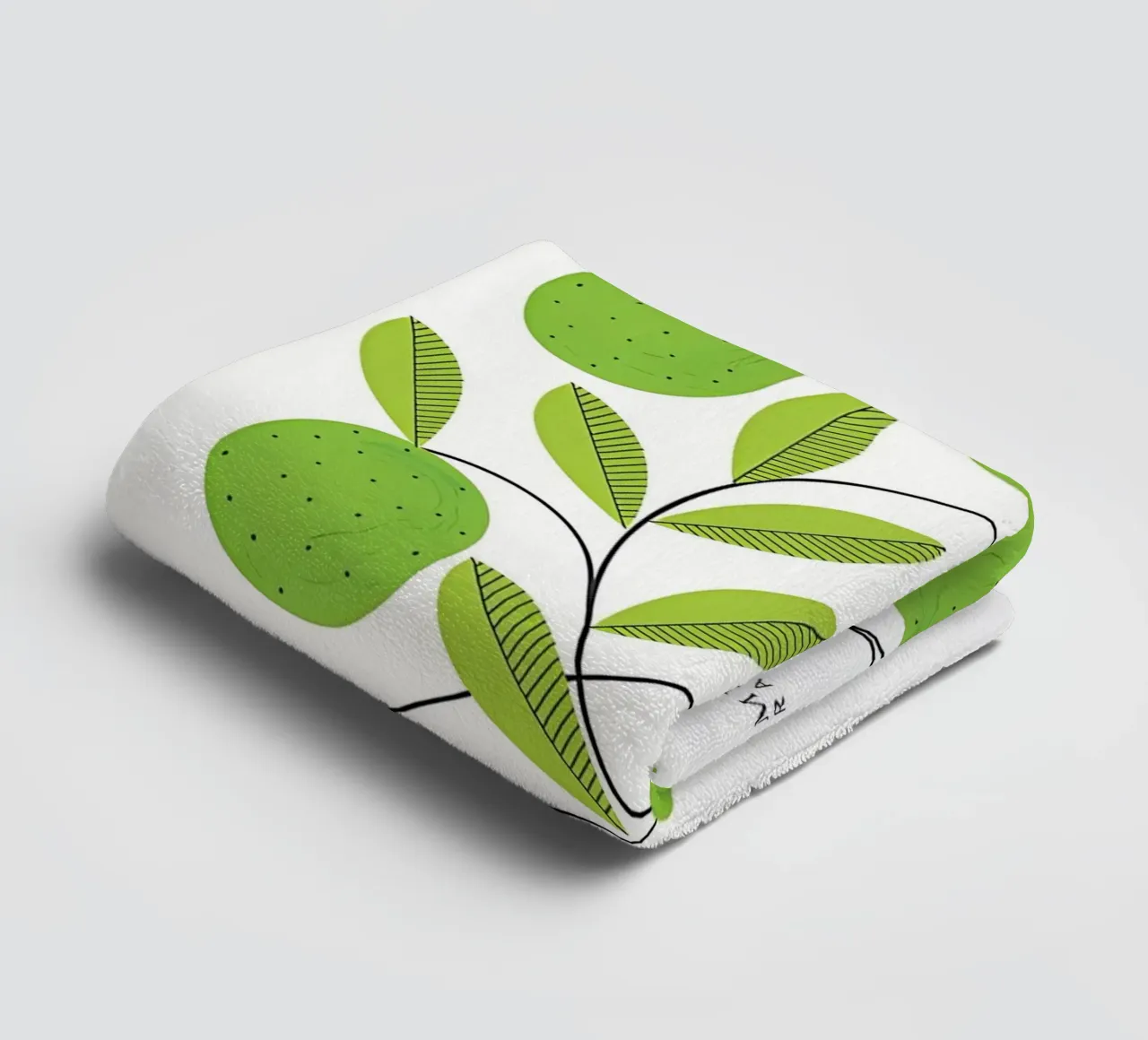 Limes Print towel by khoaimi