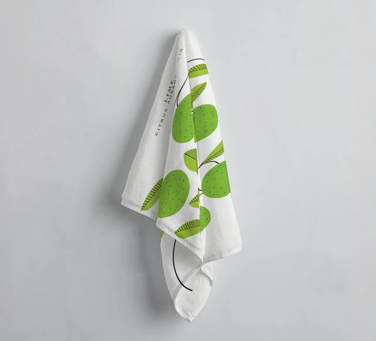 Limes Print towel by khoaimi
