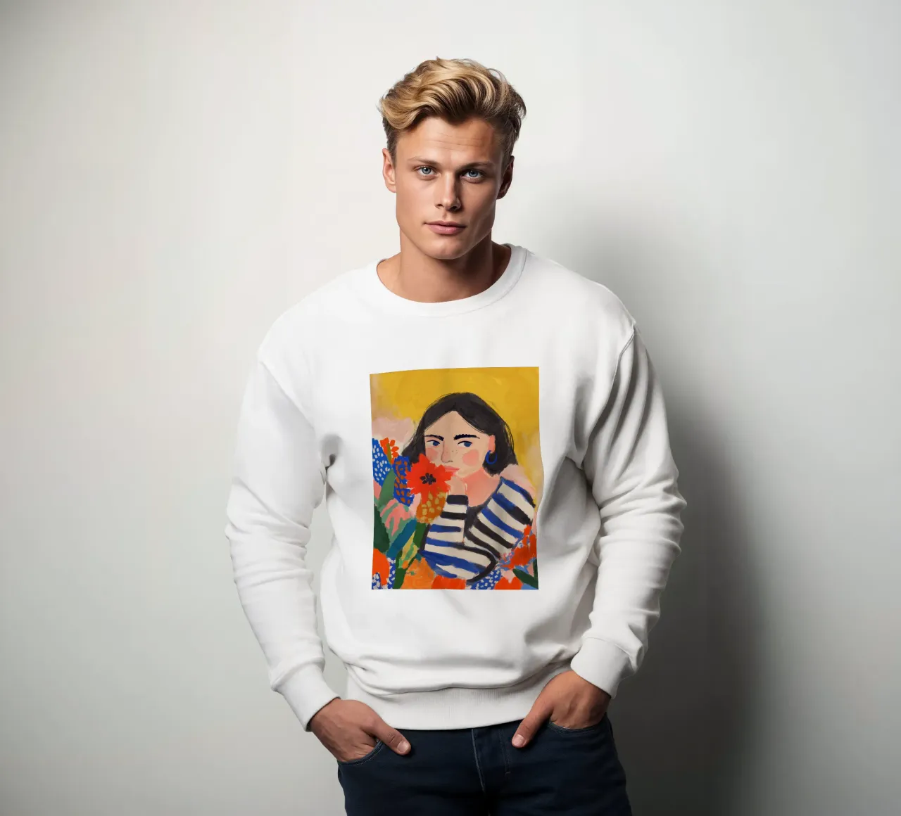 Cheeky In Bloom felpa da treechild