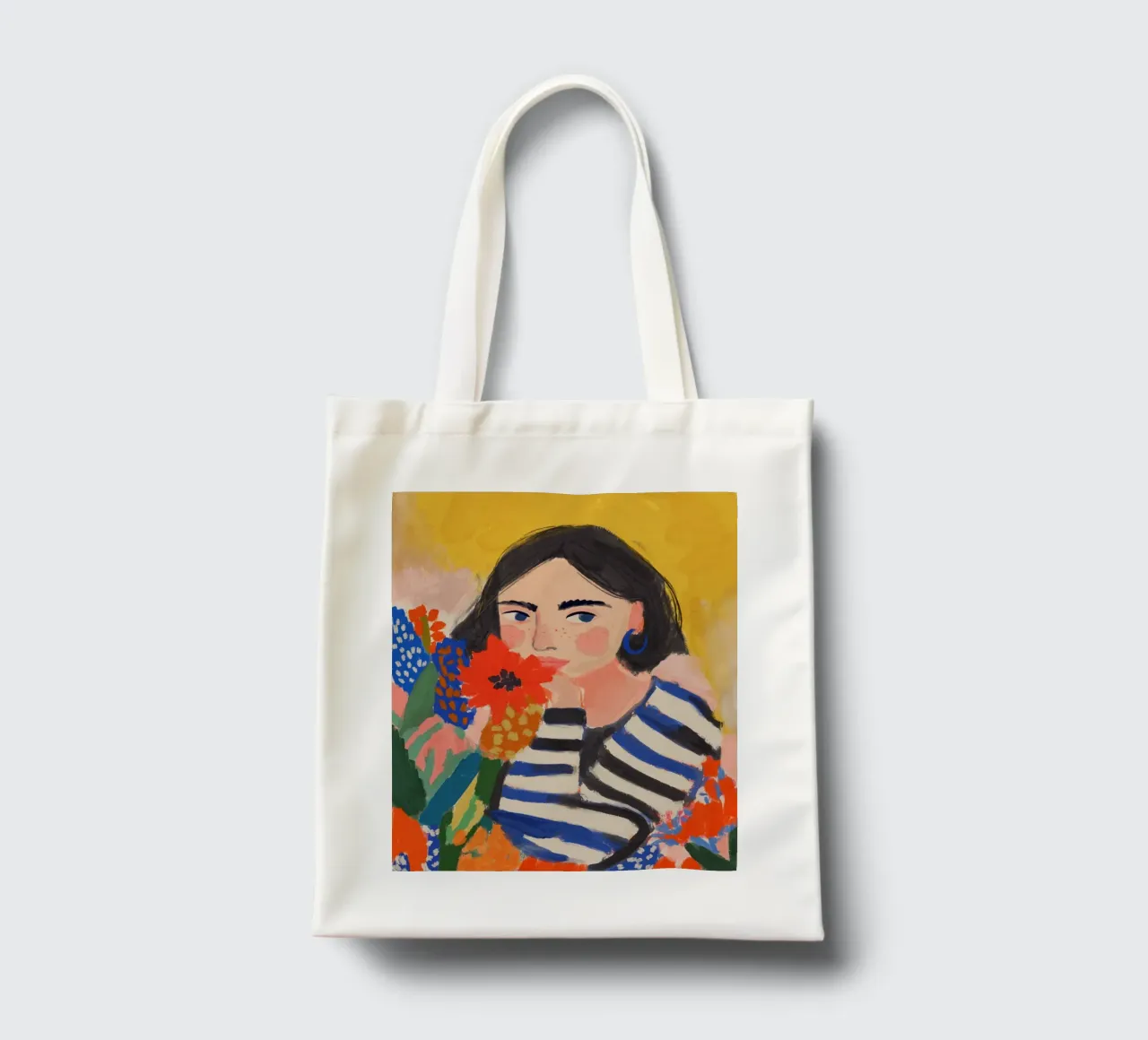 Cheeky In Bloom borsa in juta da treechild