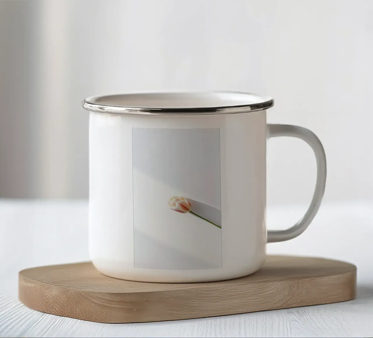fiore minimale tazza in smalto da mazzihanq