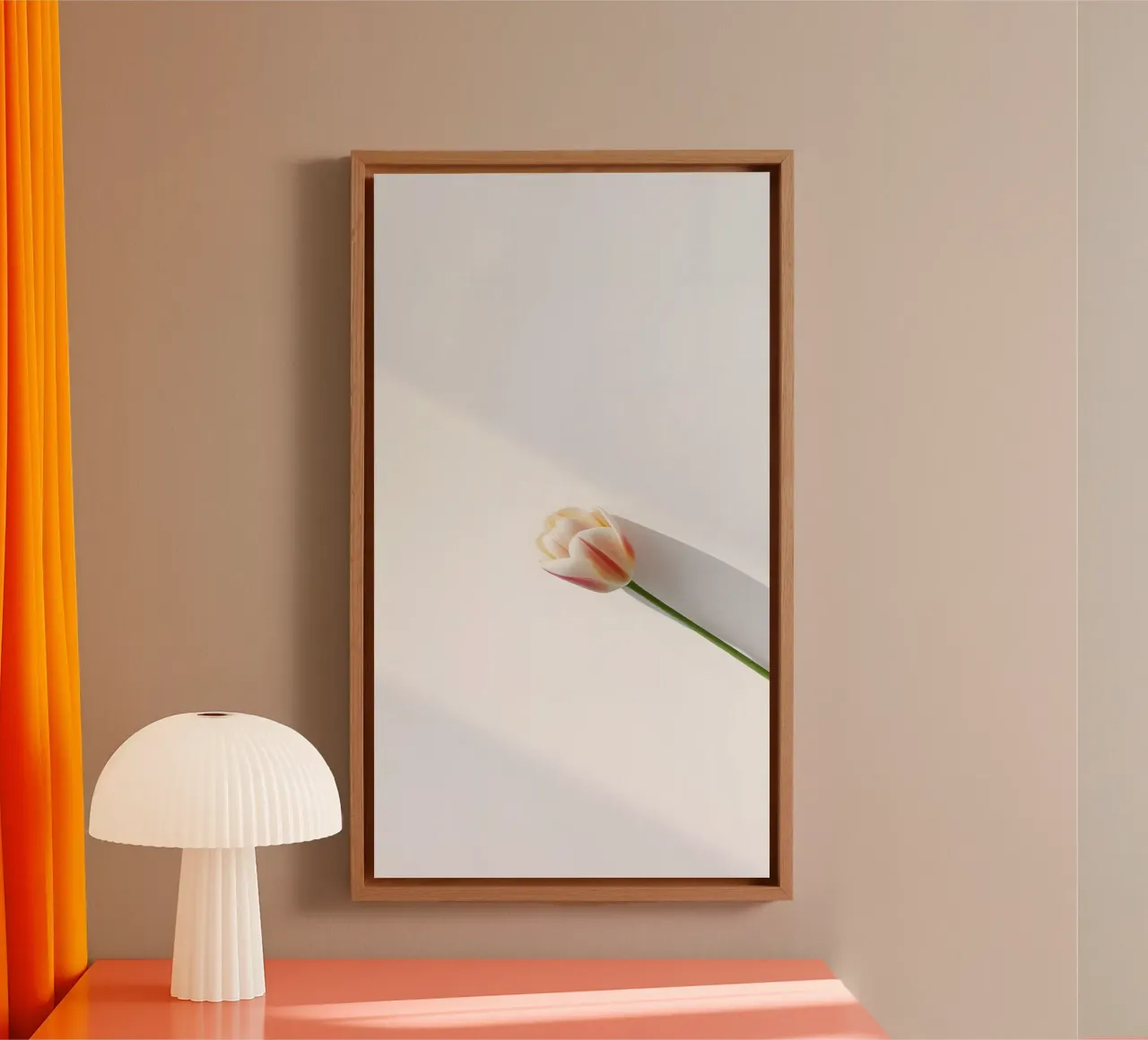 bloemenminimum canvas met Baklijst van mazzihanq