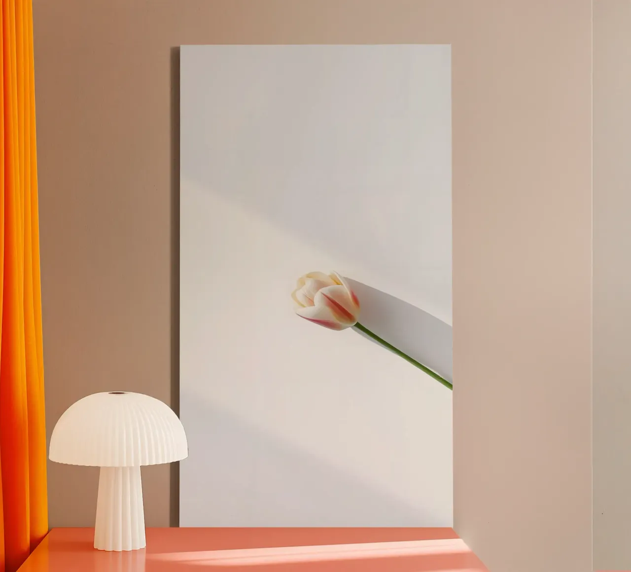 bloemenminimum canvas met Baklijst van mazzihanq