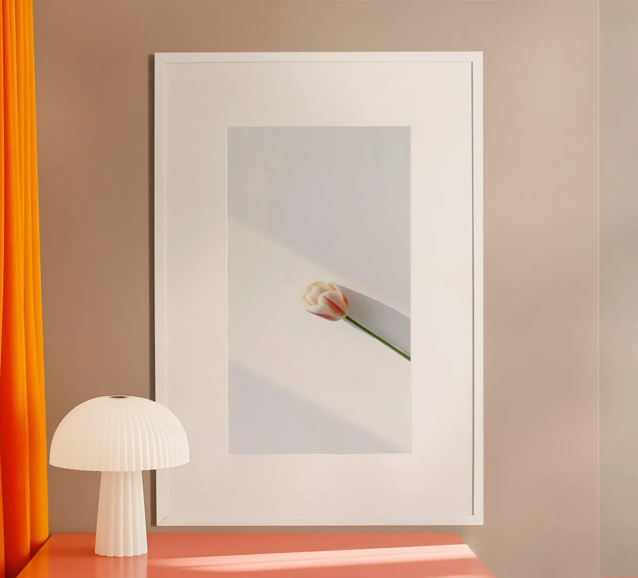 fiore minimale poster con telaio in alluminio da mazzihanq