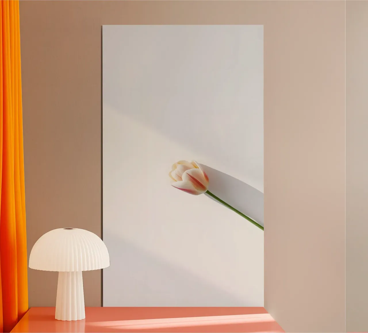 fiore minimale poster con telaio in alluminio da mazzihanq