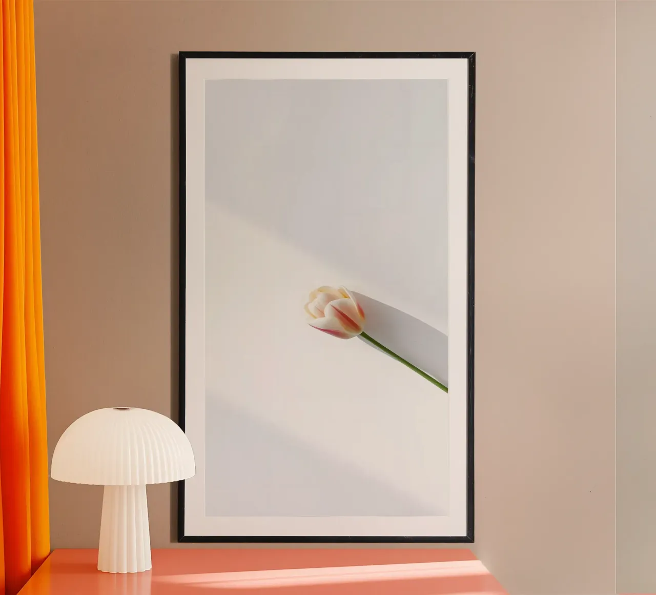 fiore minimale poster con telaio in alluminio da mazzihanq