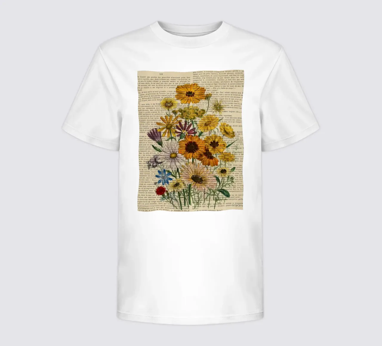 Libro dei fiori t-shirt bambini da mitaco