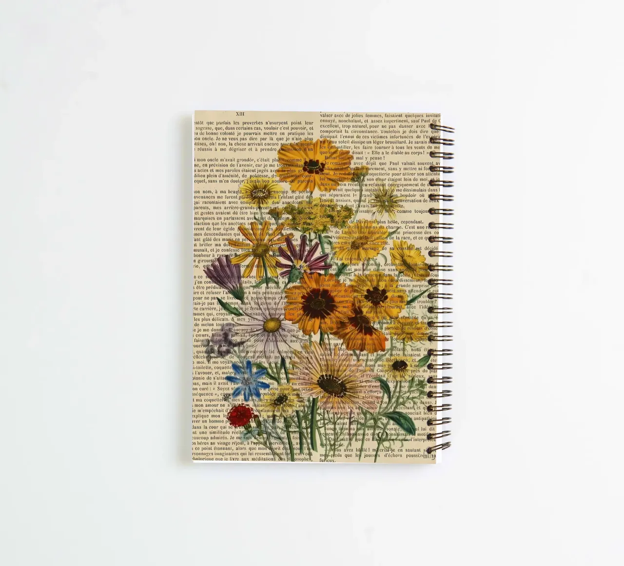 Flower book spiral notebook by mitaco