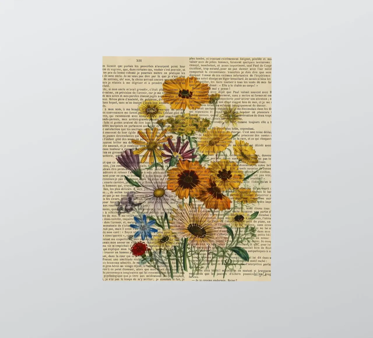 Libro dei fiori adesivo da mitaco
