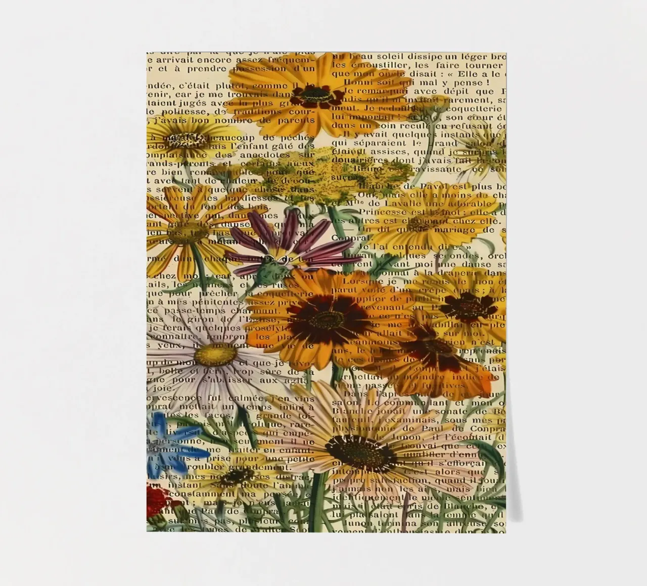Flower book sticker sheet by mitaco