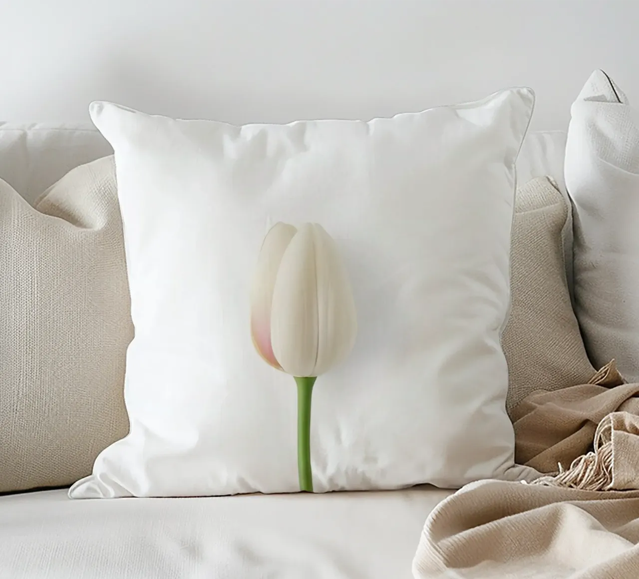 fiore minimale cuscino da mazzihanq