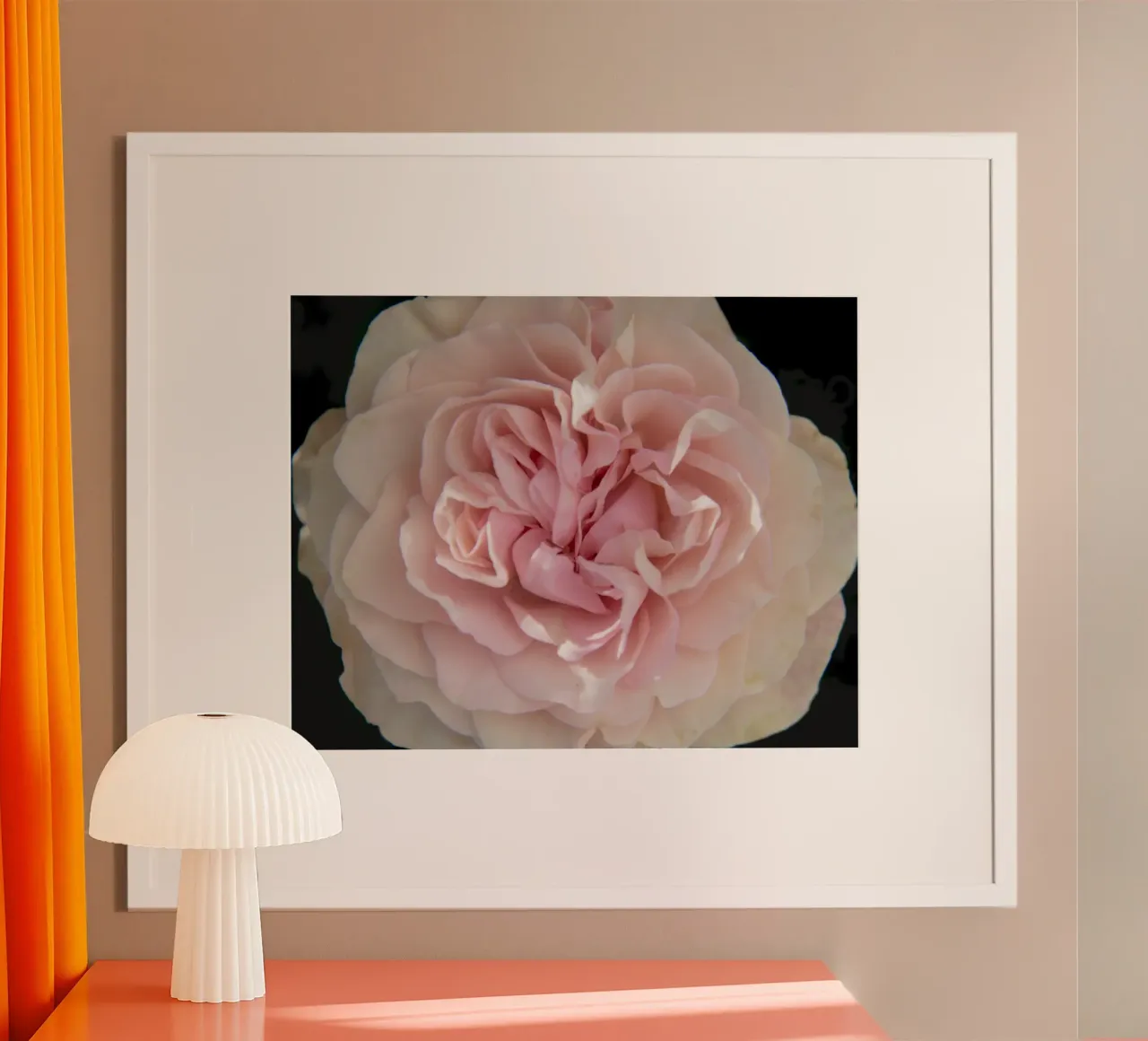 Lichtroze poster van Teresa André