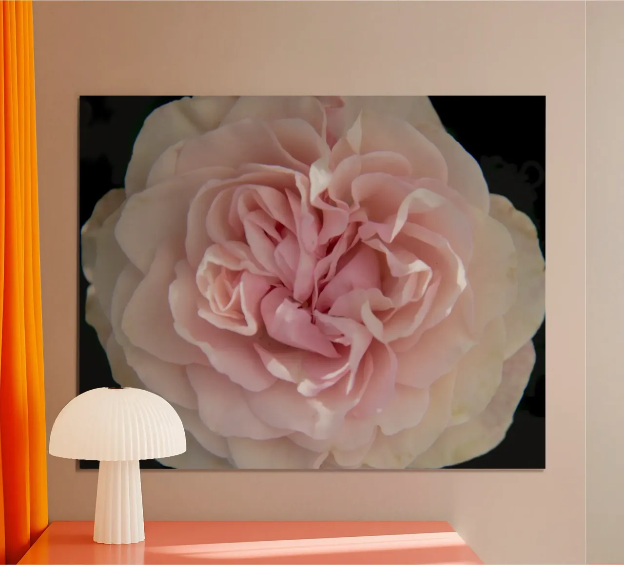 Lichtroze poster van Teresa André