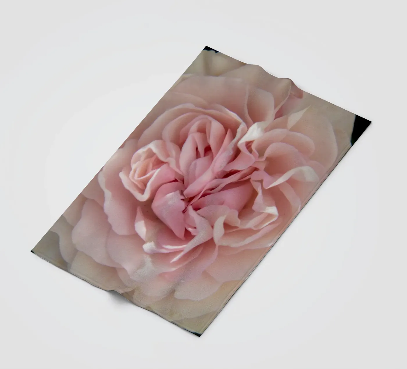 Blassrosa Fleecedecke von Teresa André