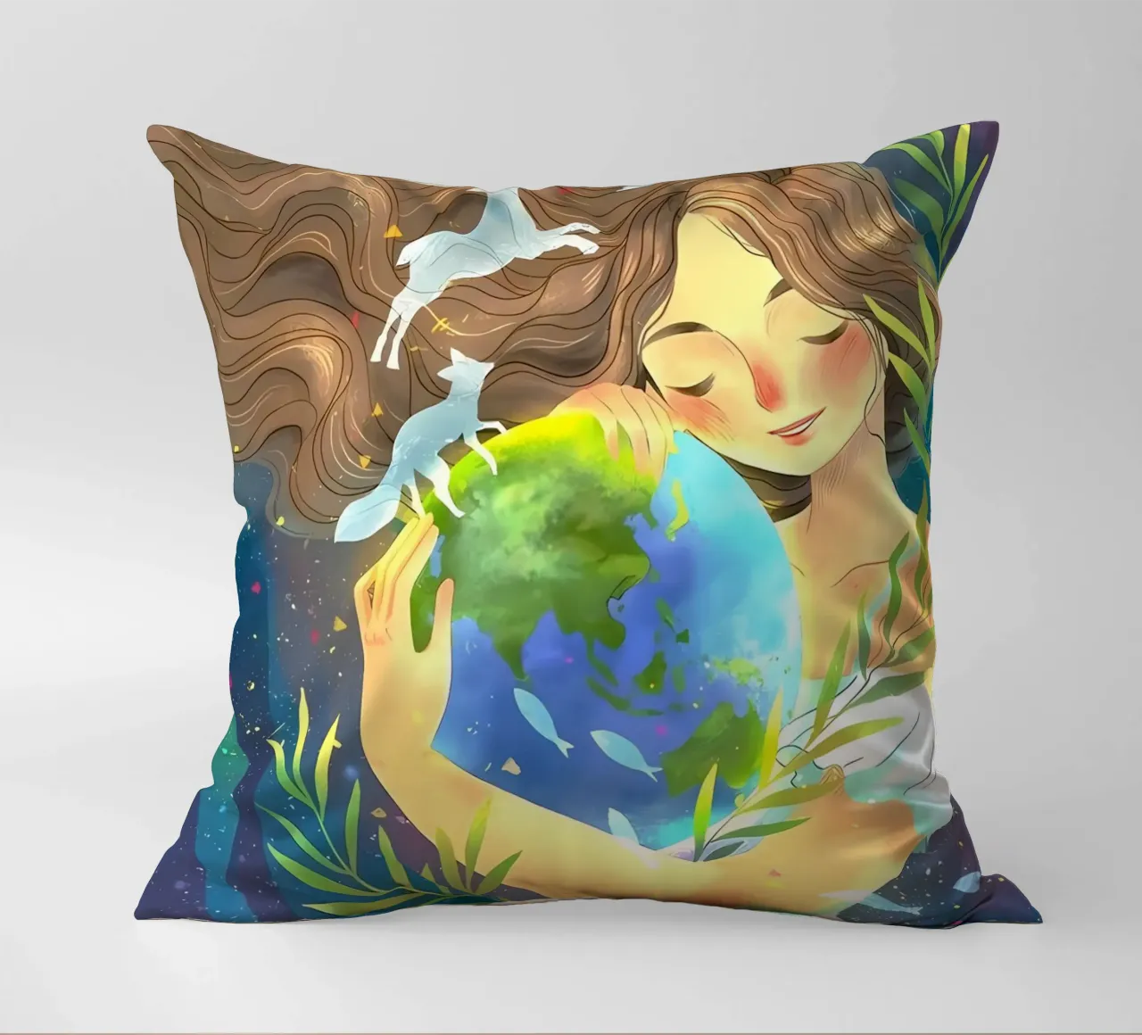 amore per la terra cuscino da khoaimi
