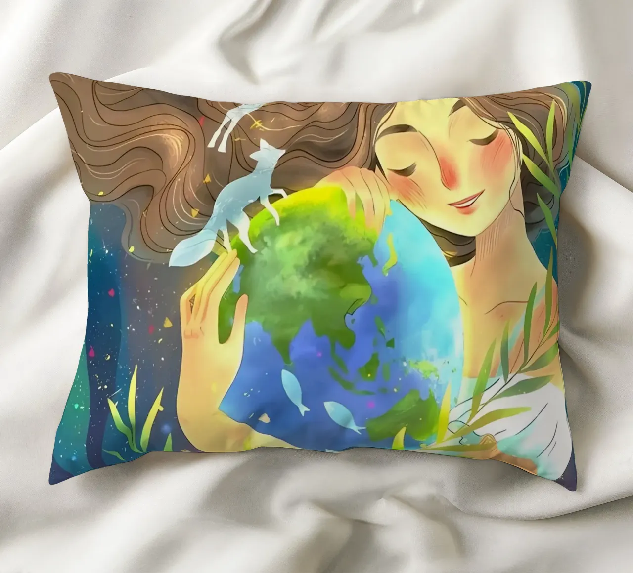 amore per la terra cuscino da khoaimi