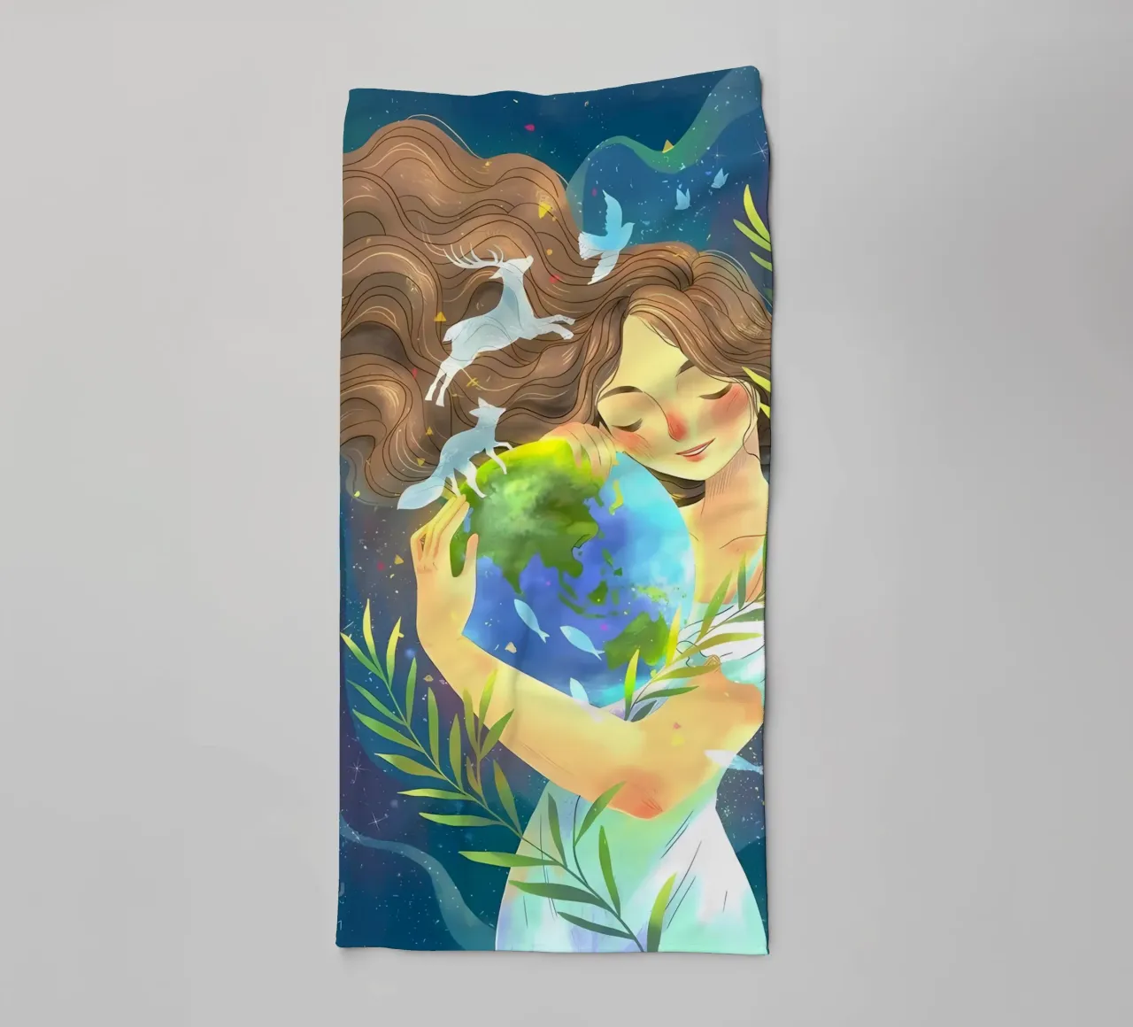 amore per la terra asciugamano da bagno da khoaimi