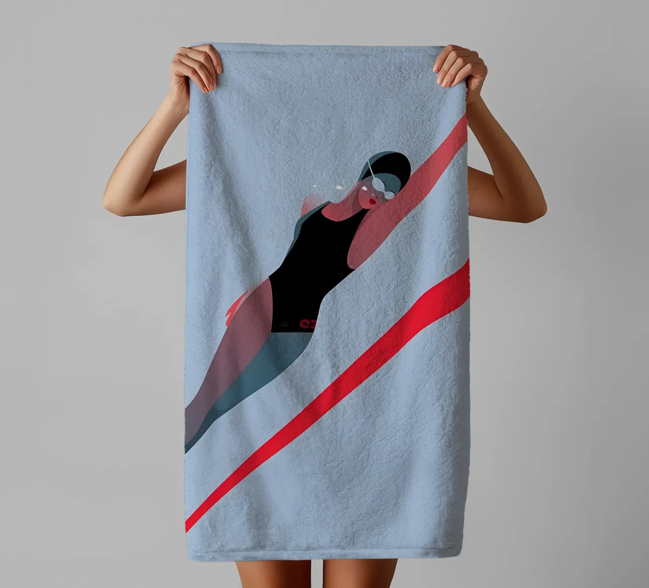 Olympic Gods - Maria Fedoseeva towel by mitaco