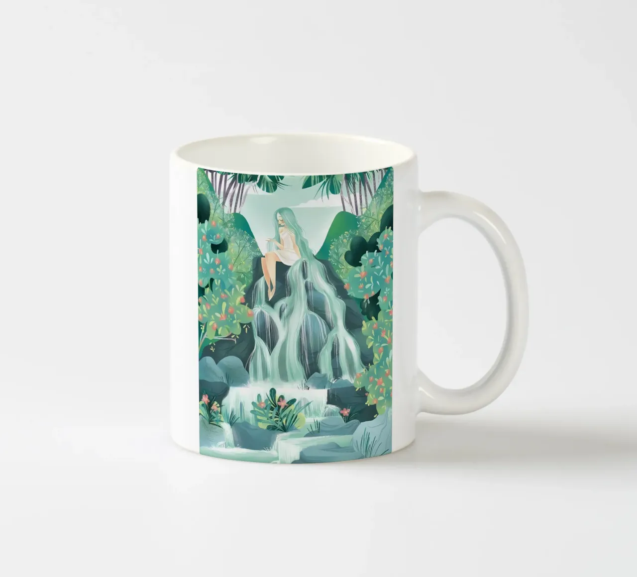 paesaggio tazza in ceramica da mitom