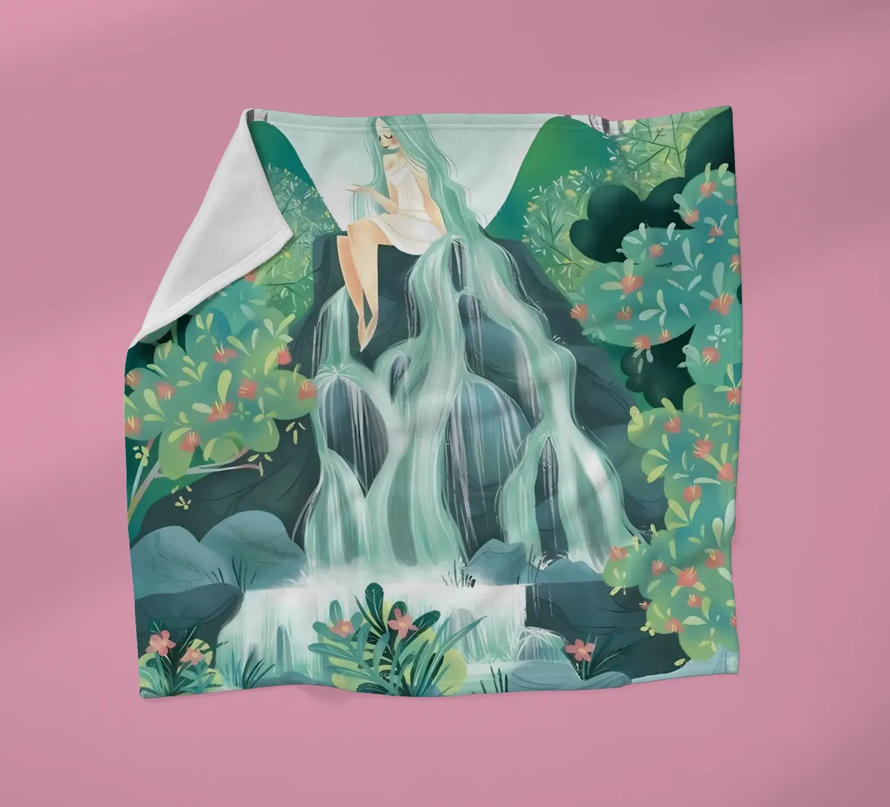 landschap fleecedeken van mitom