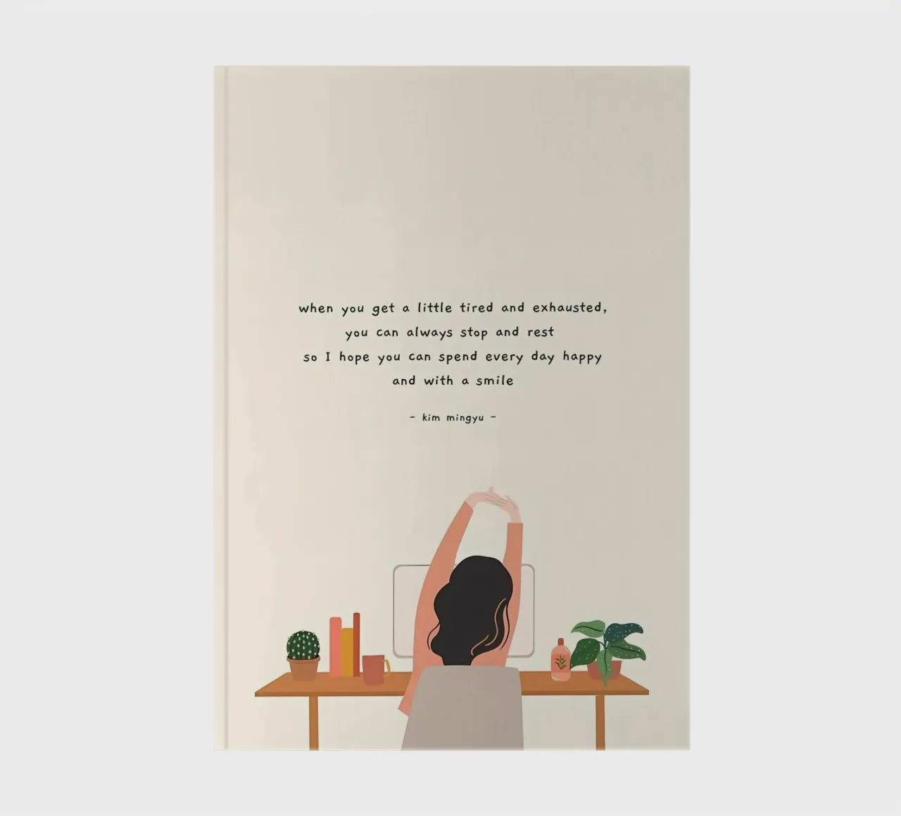 minimalistische kunst notitieboek van diadang