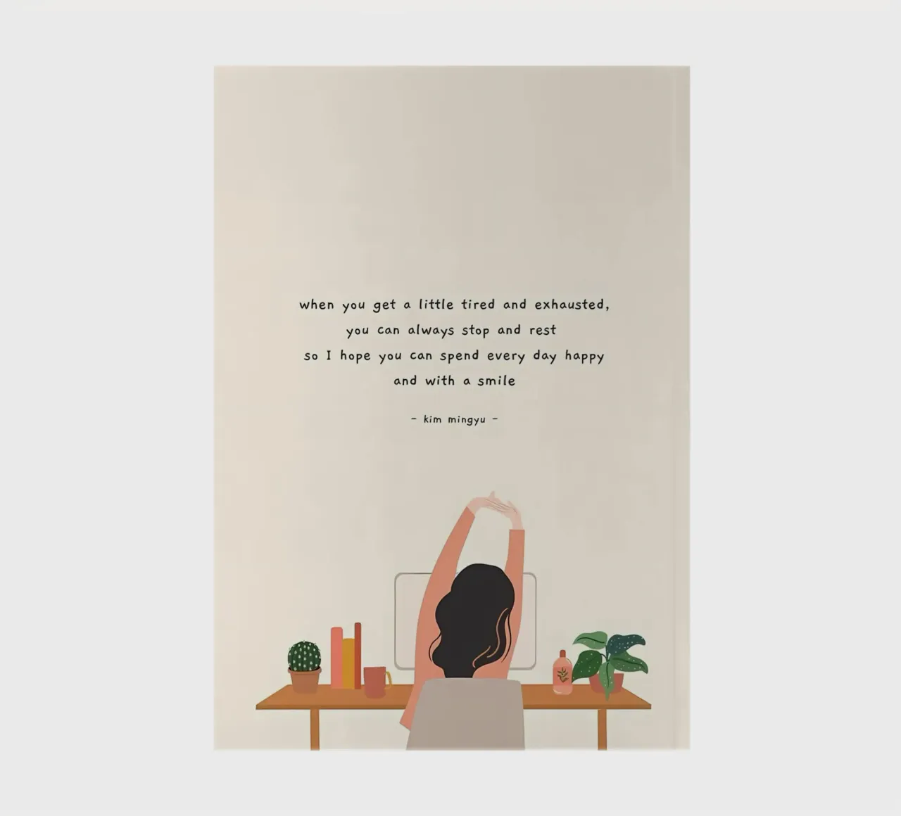 minimalistische kunst notitieboek van diadang
