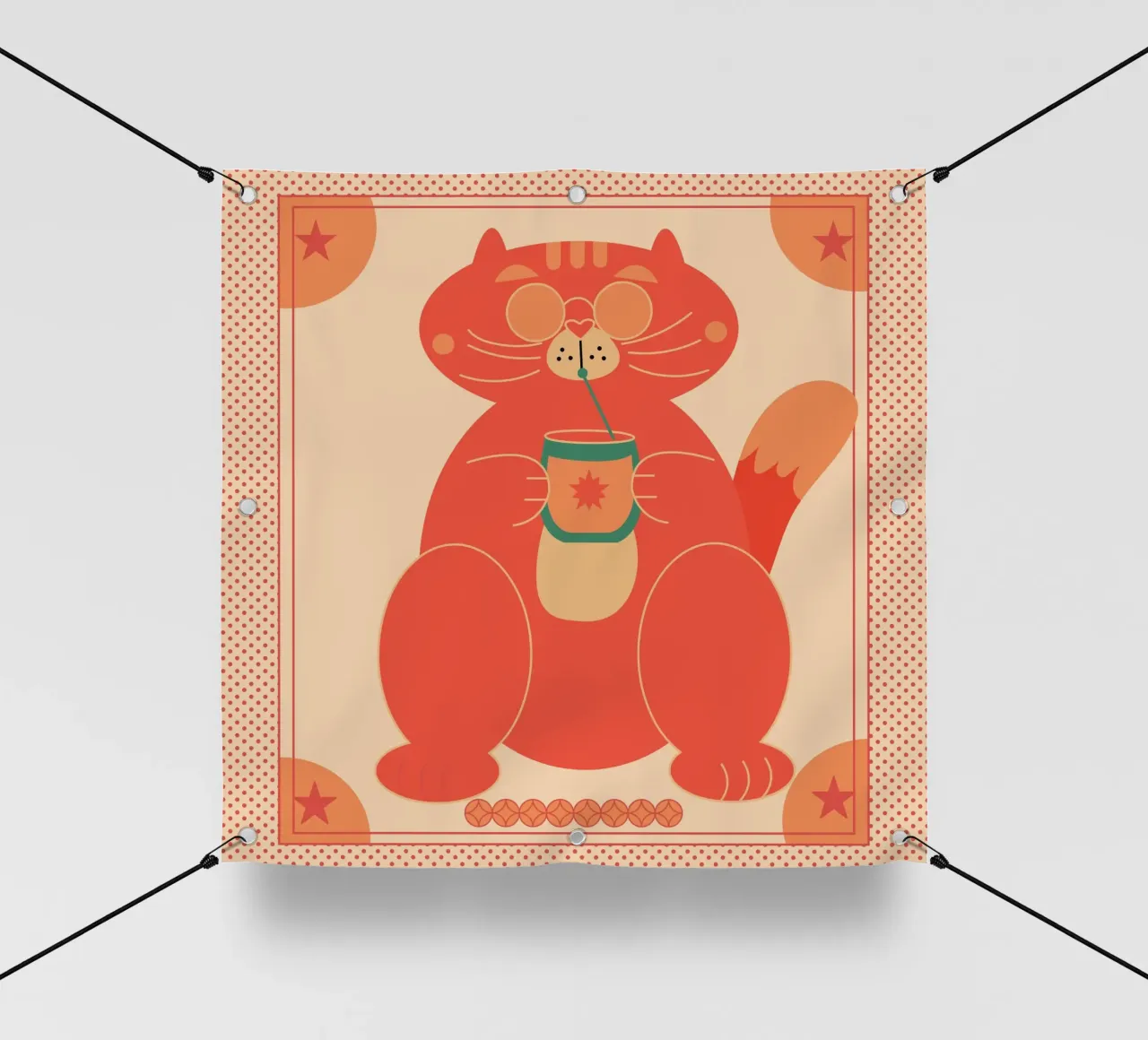Fat Cat telo in pvc da Dharma