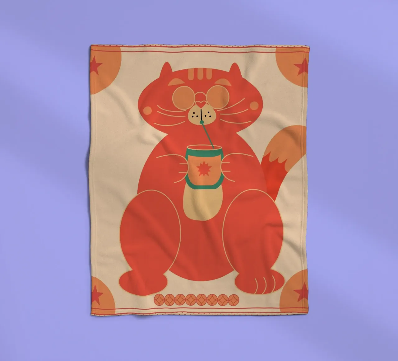 Fat Cat coperta in pile da Dharma