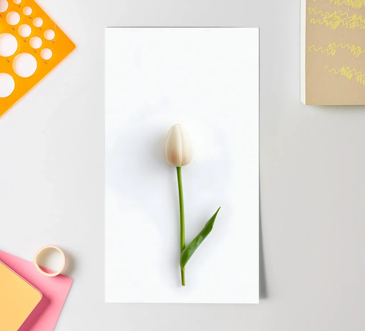 flower minimalsm sticker sheet by mazzihanq