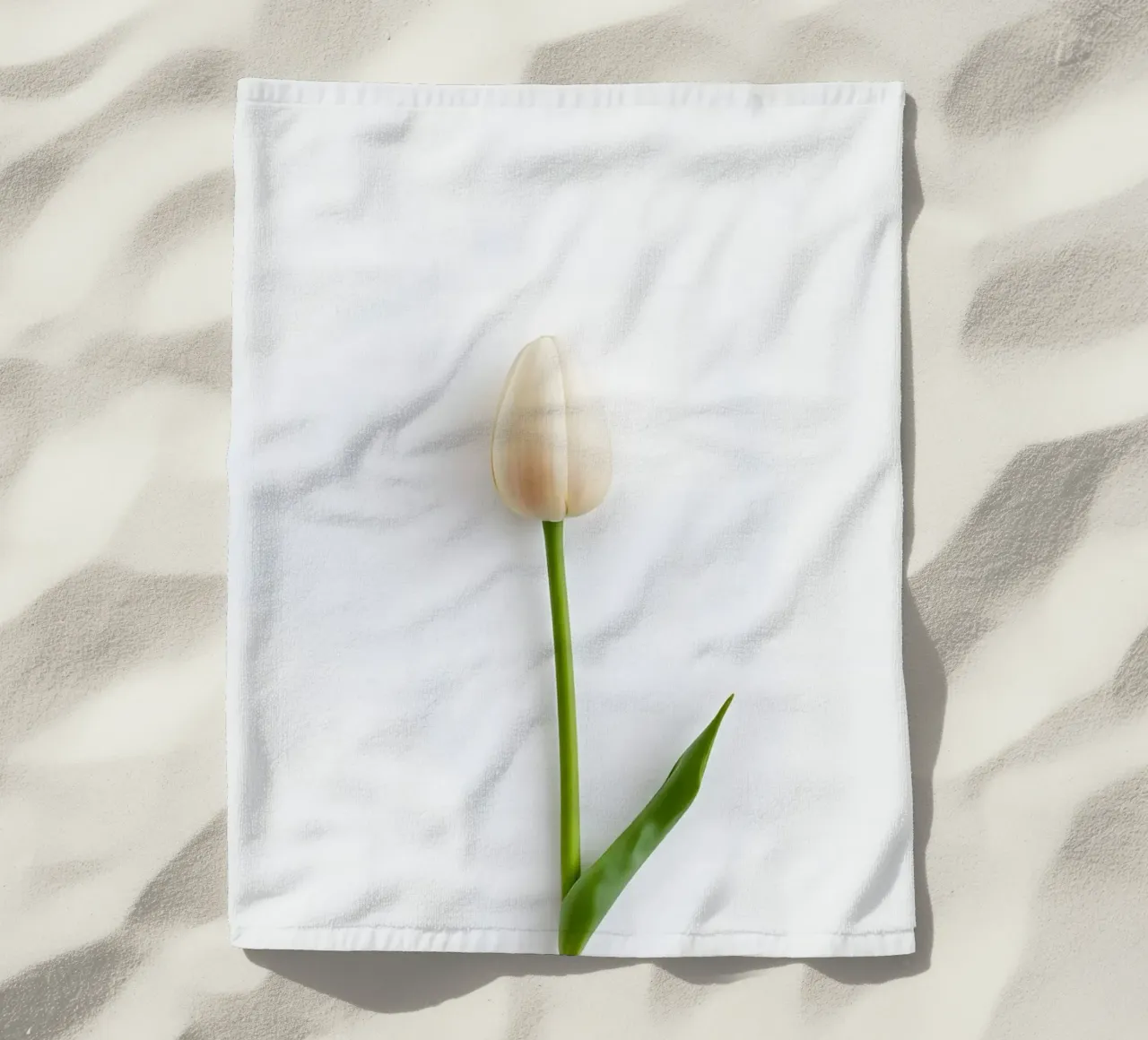 flower minimalsm beach towel by mazzihanq