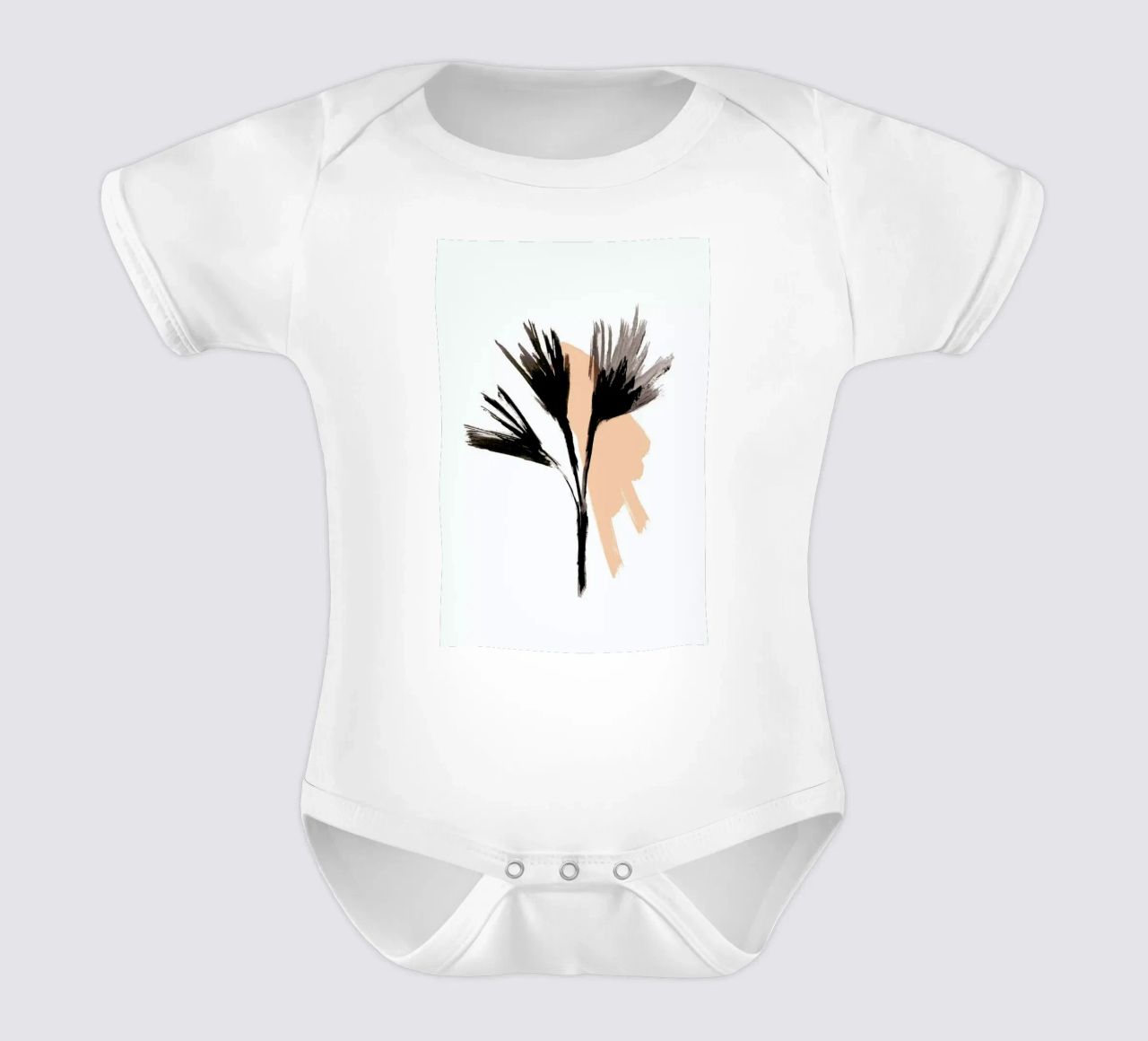 Palm Tree 4 Kurzarm Babybody von Farina Kuklinski