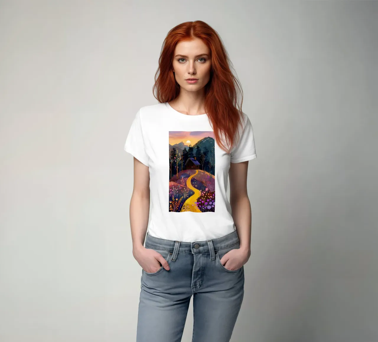 paesaggio t-shirt da mitom