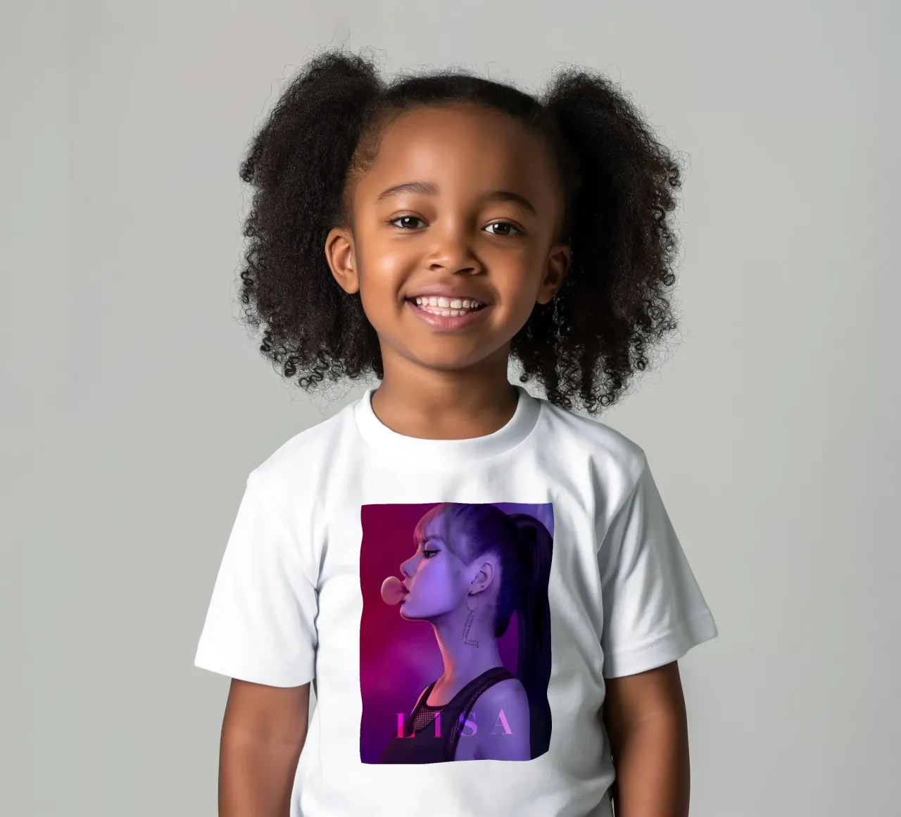 Lisa Blackpink t-shirt bambini da khoaimi