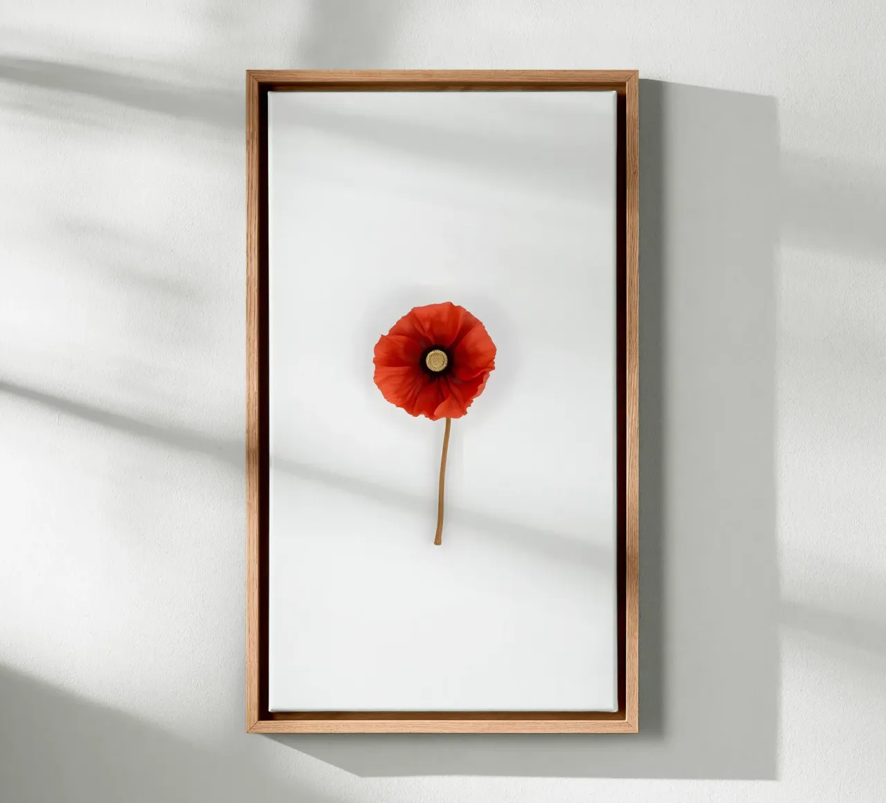 Minimalismo floreale tela con Cornice a cassetta da mazzihanq