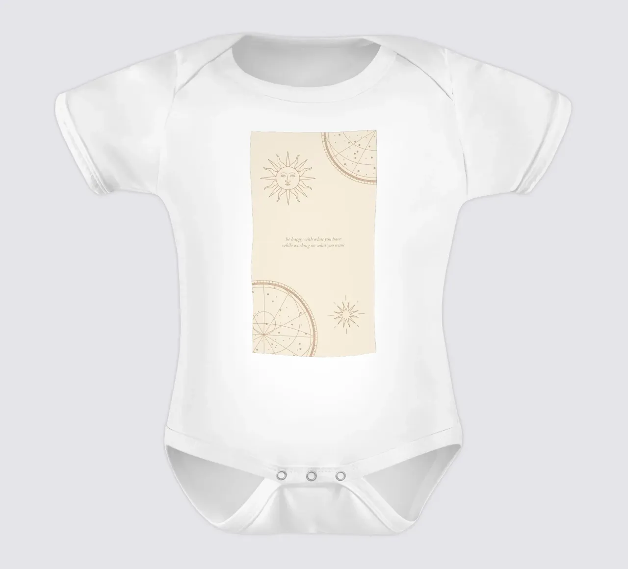Minimale Kunst Kurzarm Babybody von diadang