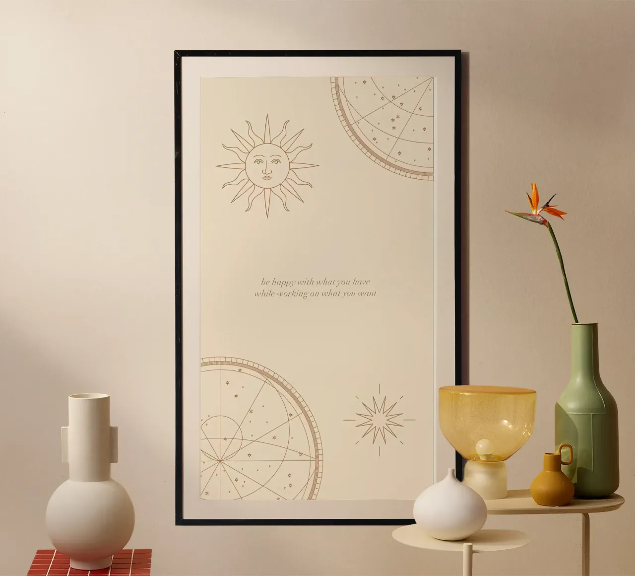 arte minimale poster con telaio in plastica da diadang