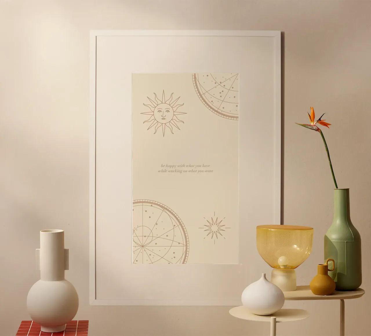 arte minimale poster con telaio in plastica da diadang