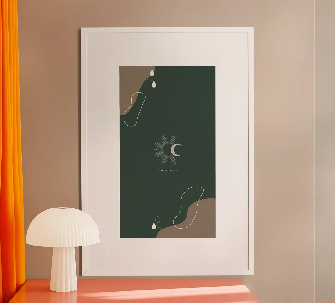 arte minimale poster con telaio in plastica da diadang