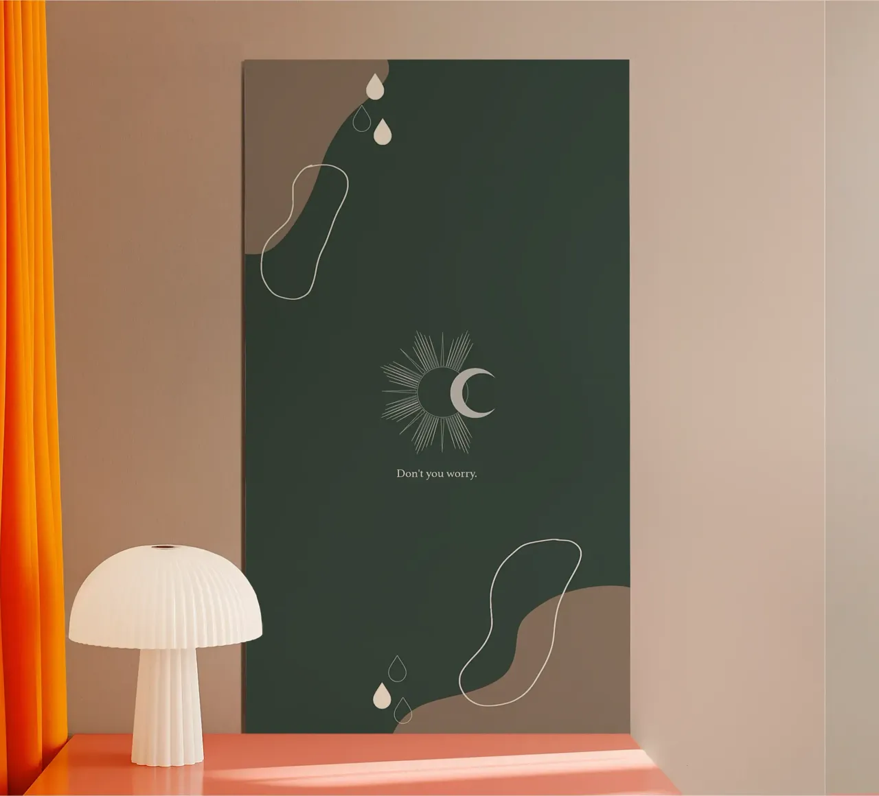 arte minimale poster con telaio in plastica da diadang