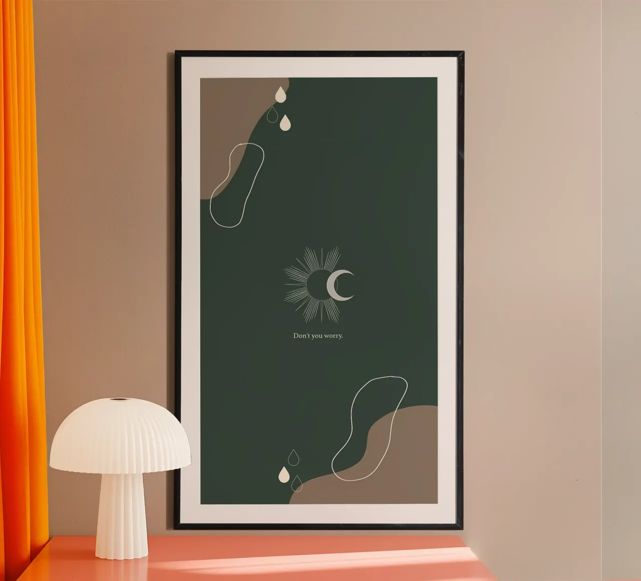 arte minimale poster con telaio in plastica da diadang