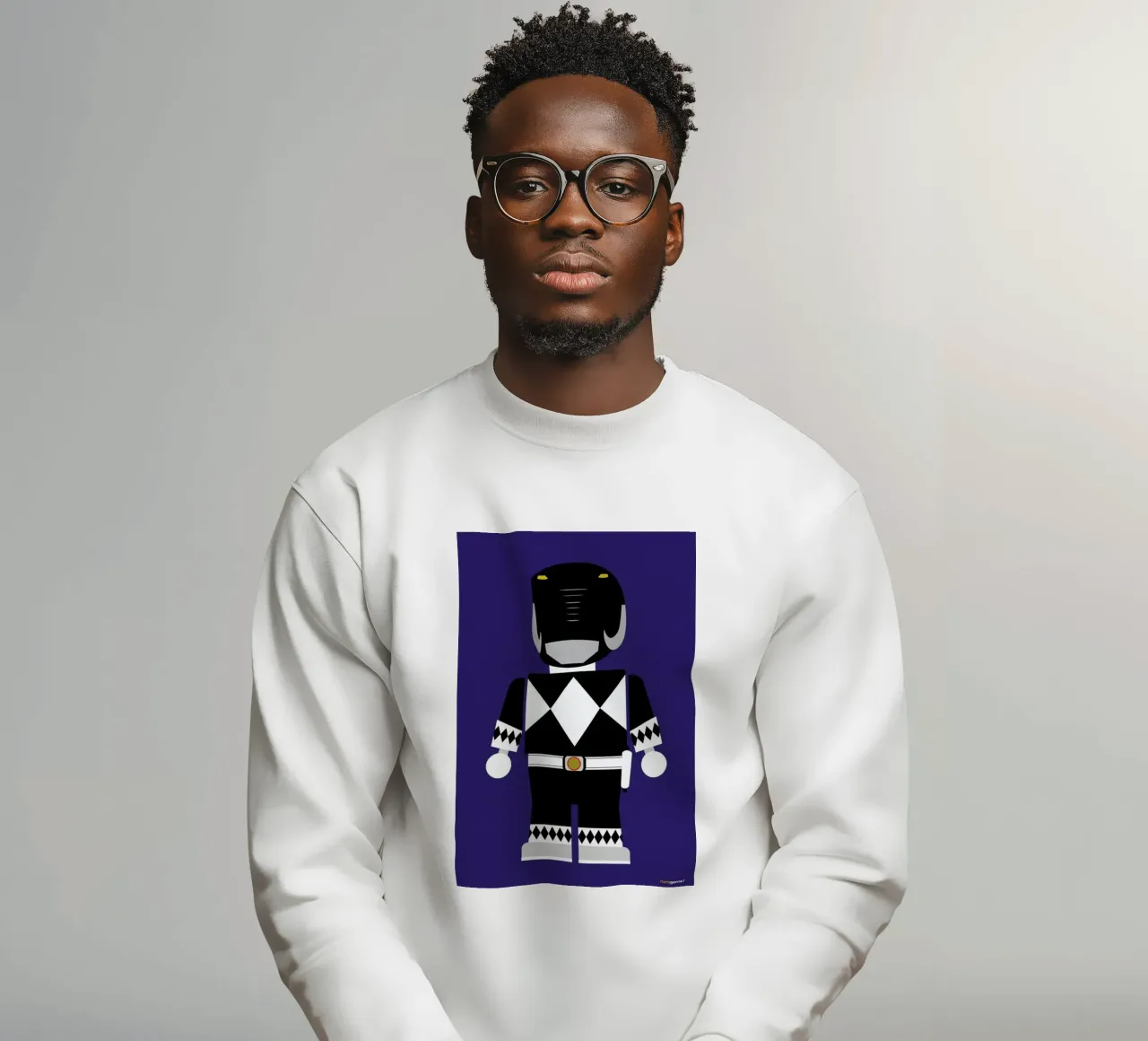Power Ranger Toy Black felpa da Rafa Gomes