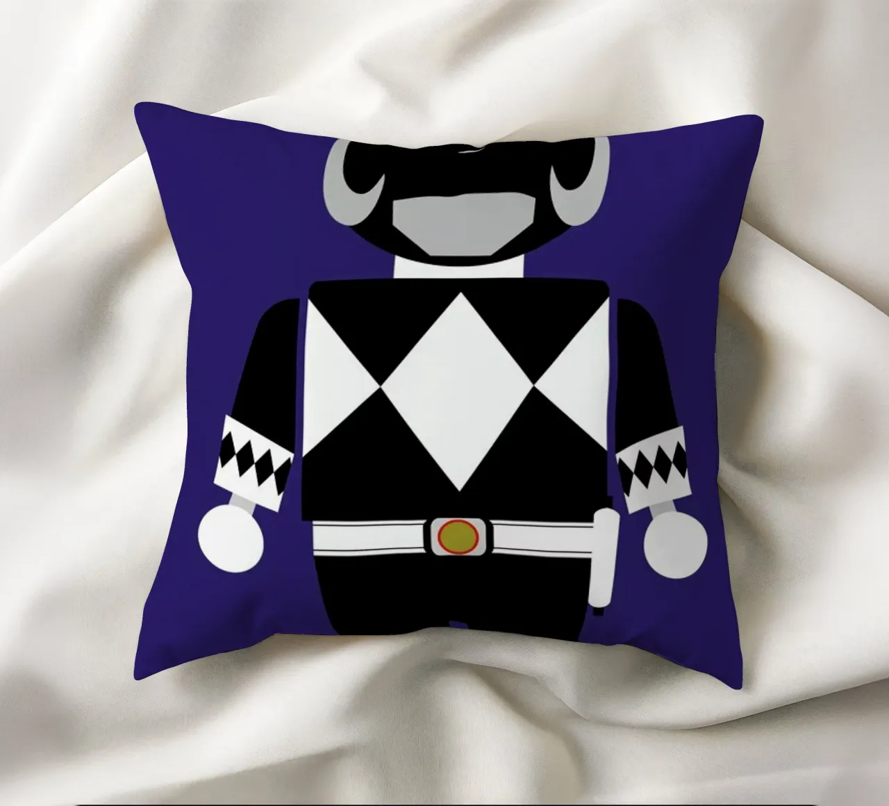Power Ranger Toy Black cuscino da Rafa Gomes