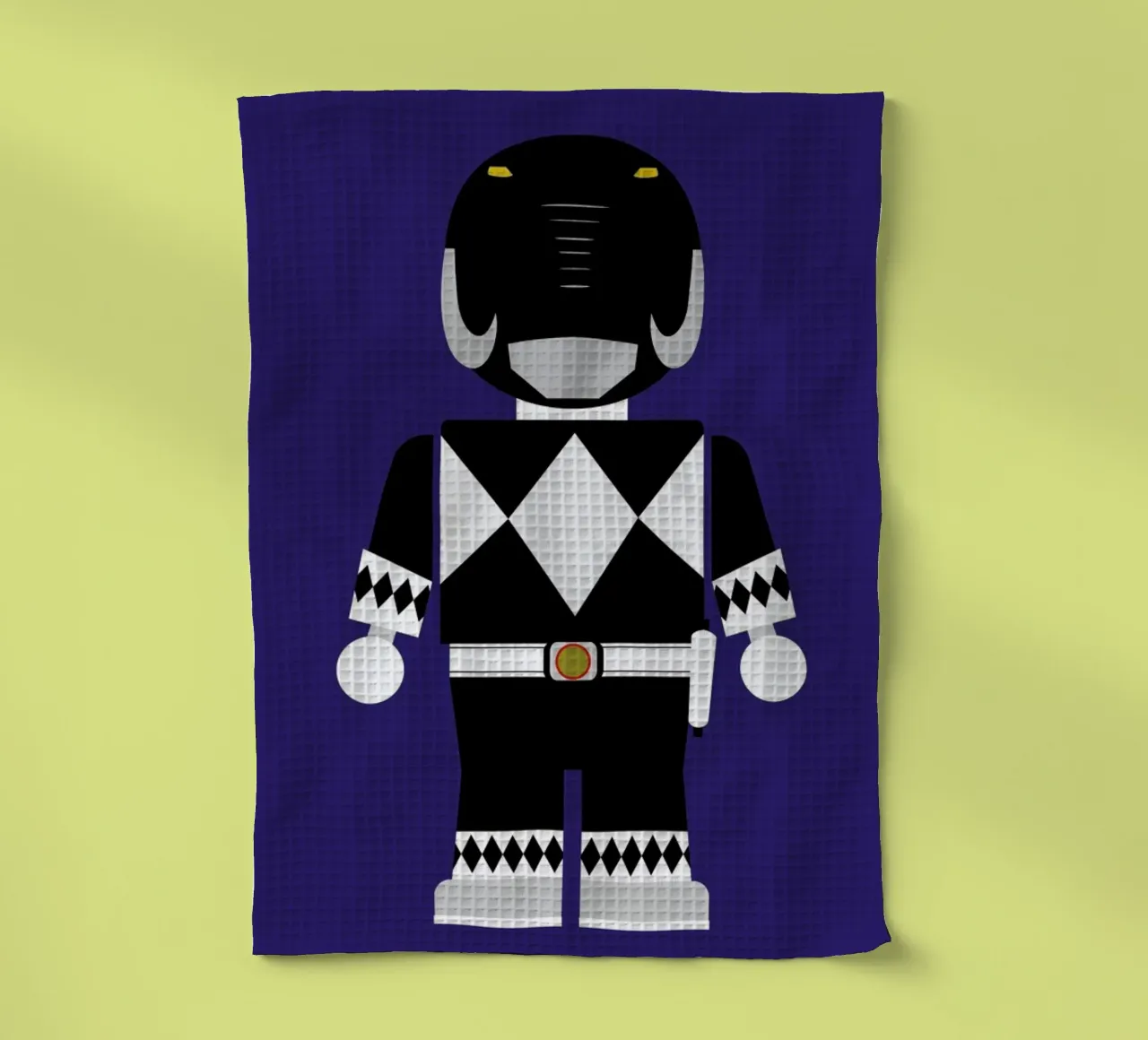 Power Ranger Toy Black canovaccio da cucina da Rafa Gomes