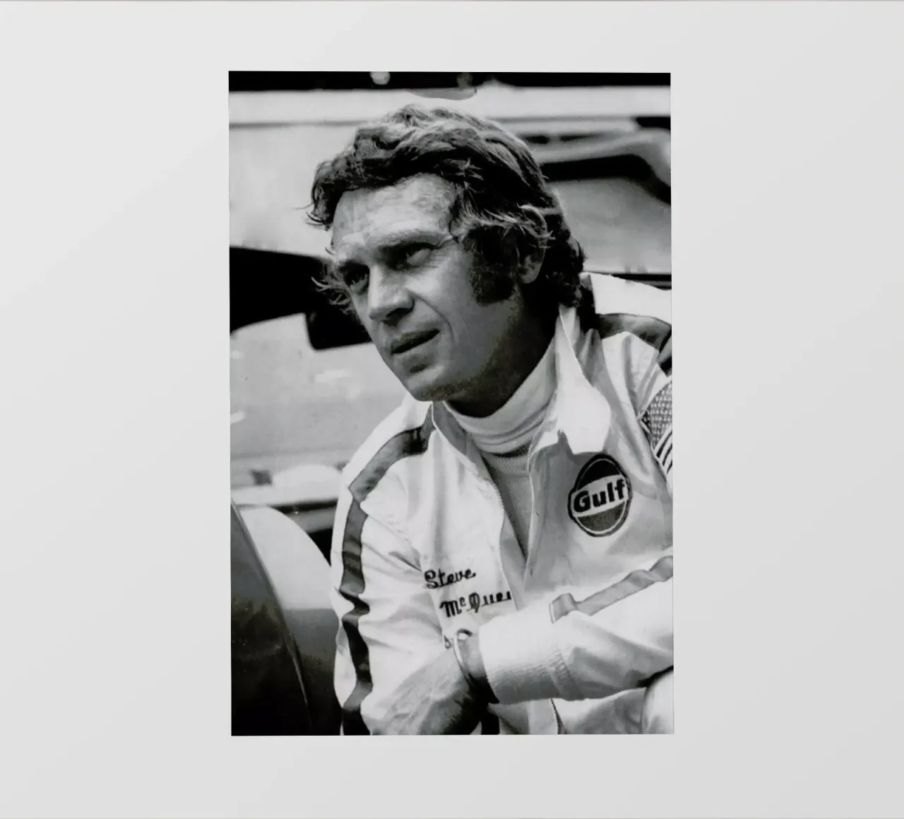 Steve McQueen in Le Mans, 1971 pellicola backlit da Gallery Print and Art Limited