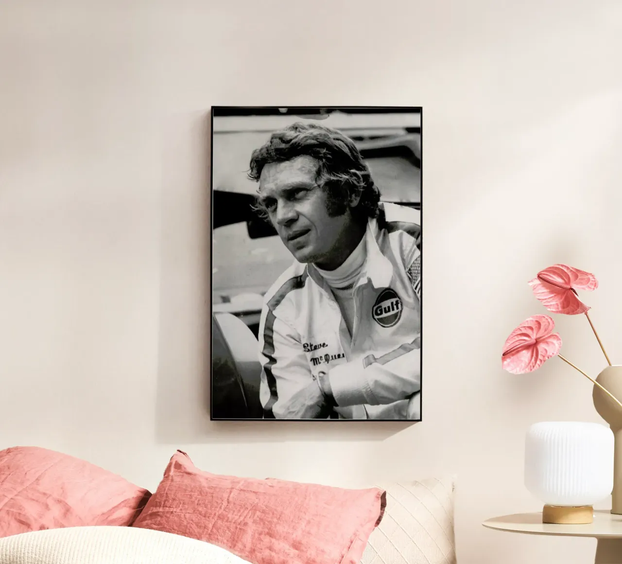 Steve McQueen in Le Mans, 1971 plexiglass da Gallery Print and Art Limited
