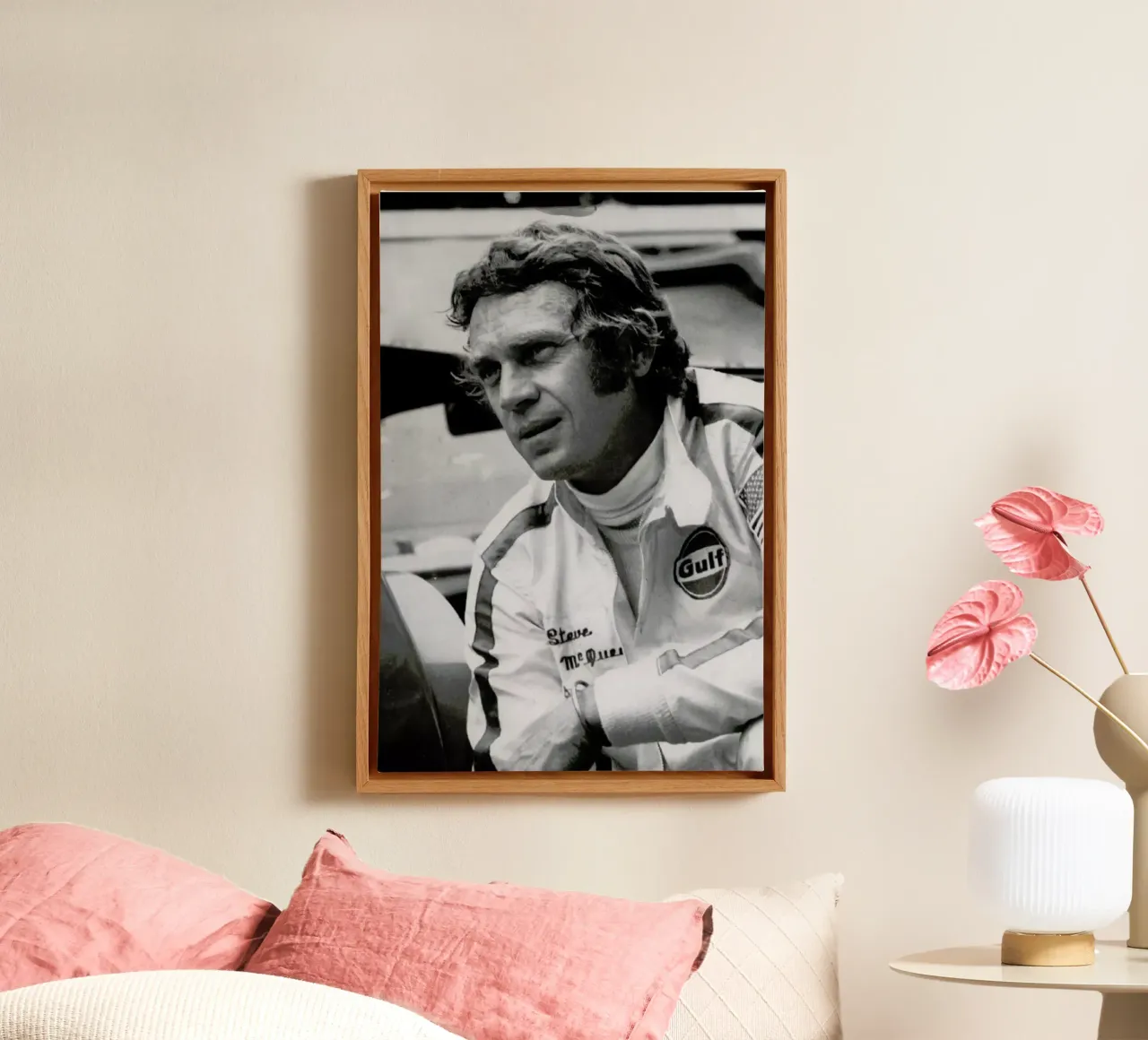 Steve McQueen in Le Mans, 1971 tela da Gallery Print and Art Limited