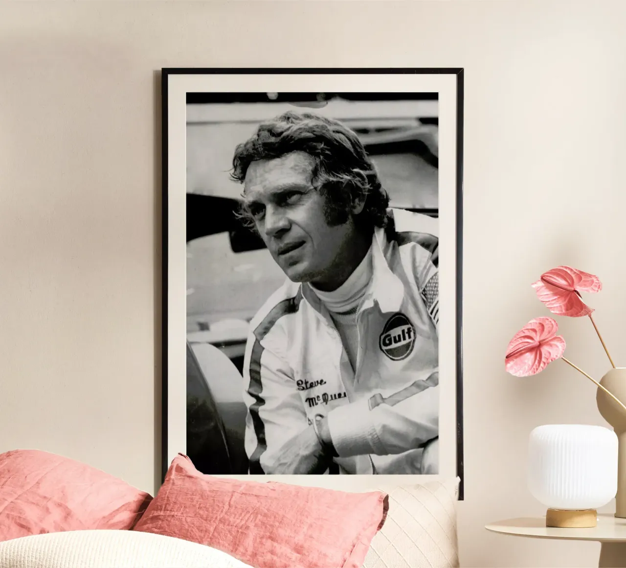Steve McQueen in Le Mans, 1971 carta hahnemühle da Gallery Print and Art Limited