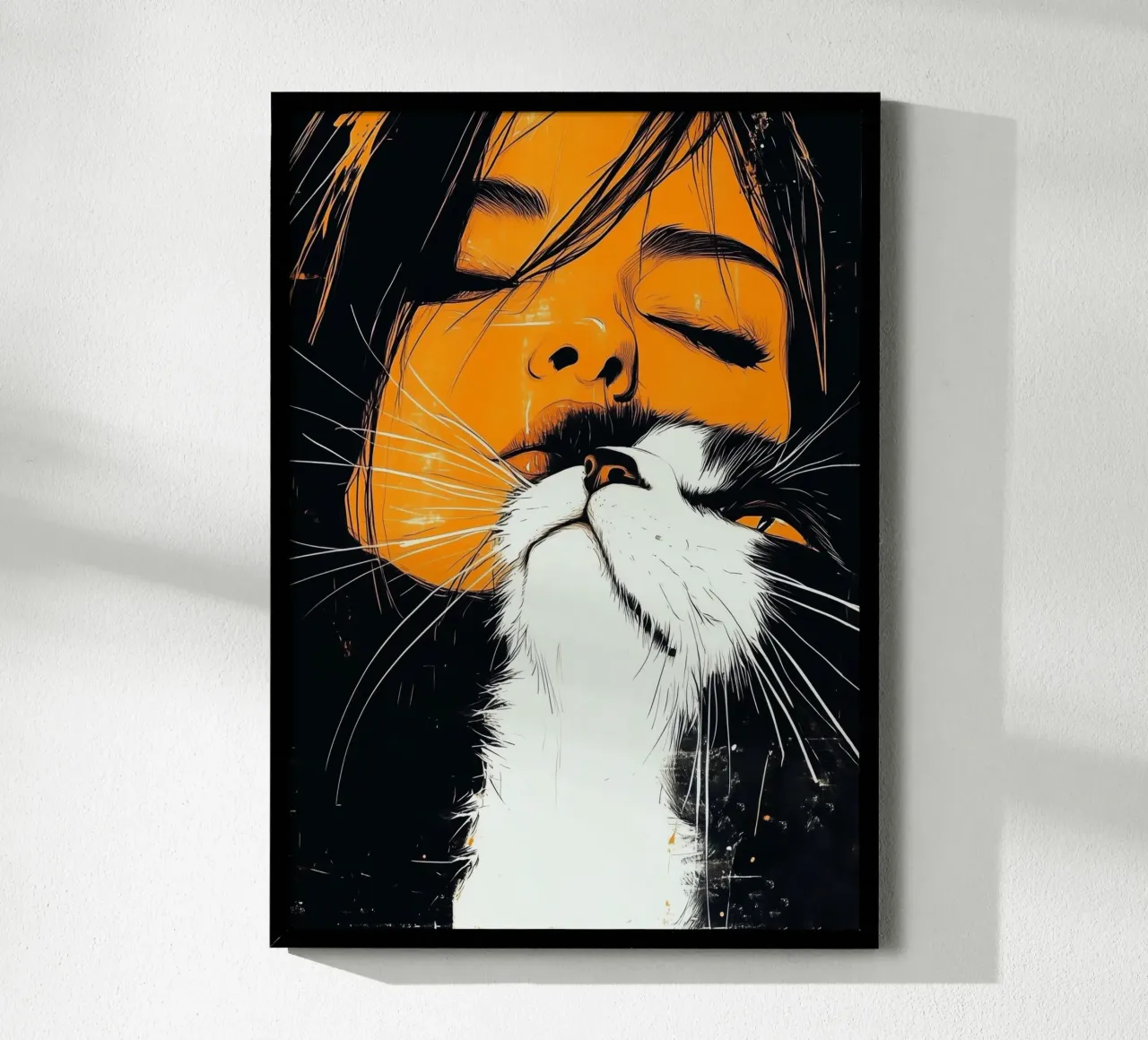Ti amo gattino carta hahnemühle da Justyna Jaszke JBJart